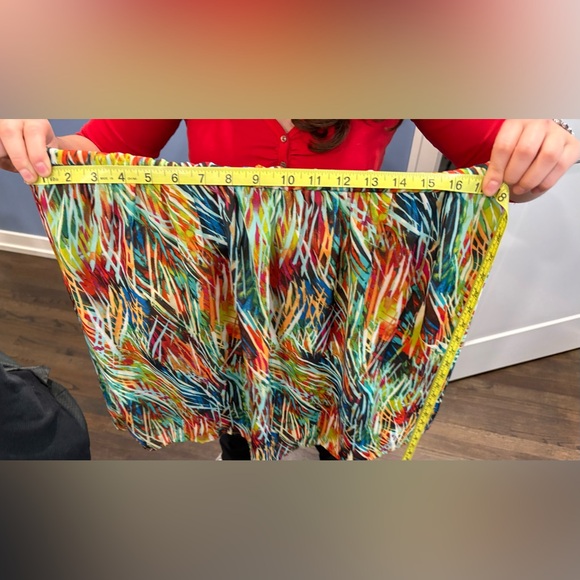 BCX | wispy, multicolored A-line print | Women’s size M dress - Picture 10 of 15